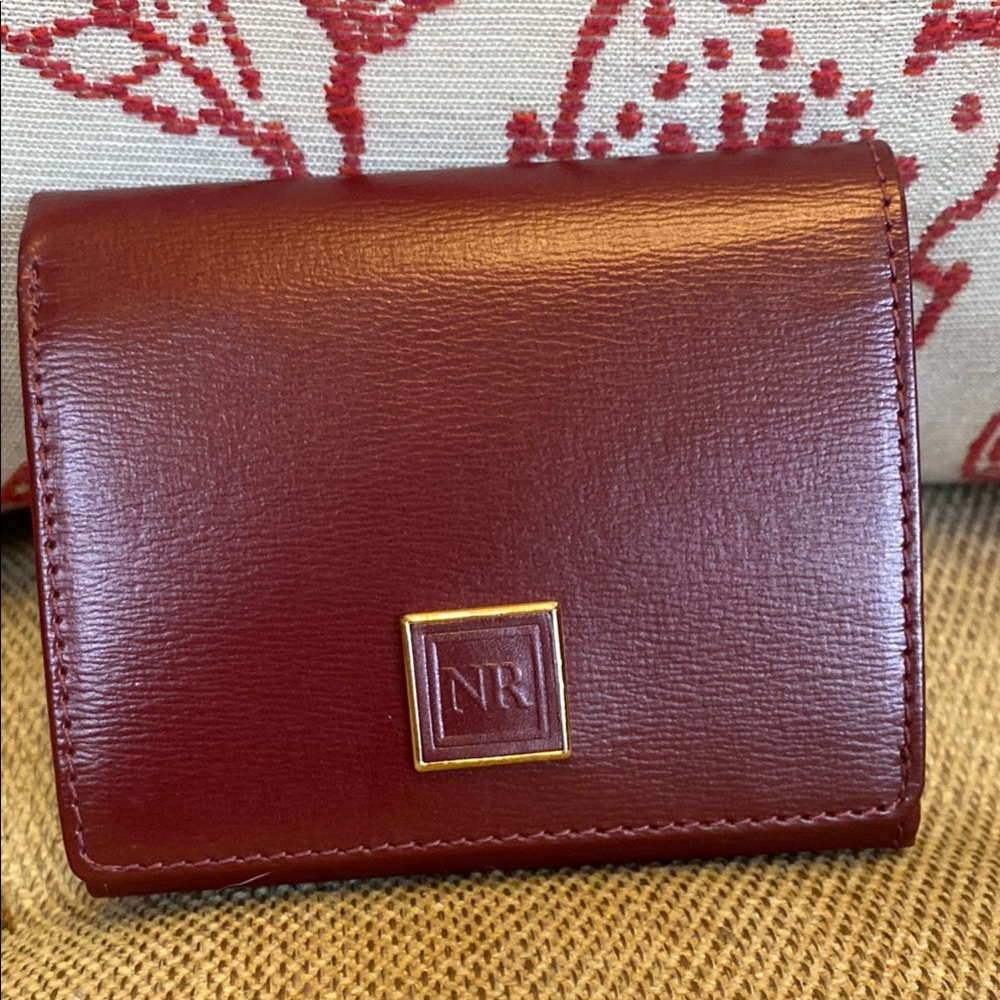 Nina Ricci Burgundy Leather Wallet
